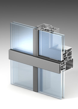 Полуструктурное остекление («горизонтальная линия») ALT F50 HL