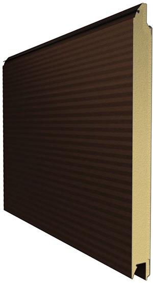 Сэндвич-панель микроволна с цветом лицевой поверхности RAL8017 (шоколадный)