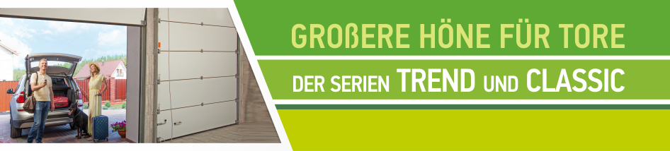Das Sortiment von ALUTECH-Garagentoren ist durch neue Rastergrößen