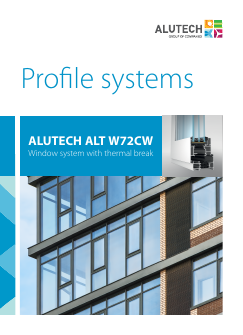 ALT W72CW Outward opening windows technical catalogue