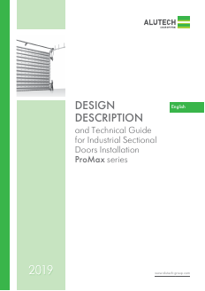 Design Description and Technical Guide For Industrial Sectional Doors Installation ProMax