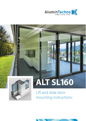 ALT SL160 patio system ALT W62 installation manual