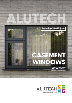 ALT W73CW outward opening windows technical catalogue
