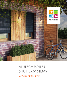 Brochure Roller shutter systems ALUTECH with a hidden box