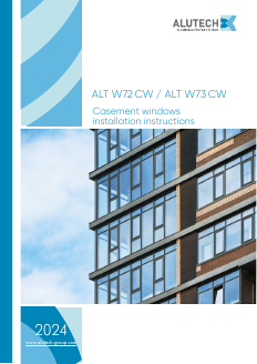 ALT W72CW/W73CW casement windows installation instructions