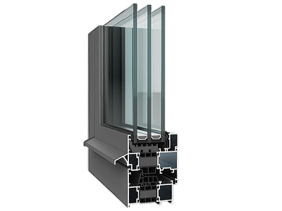 Классическое окно с термоизоляцией ALT W72 W