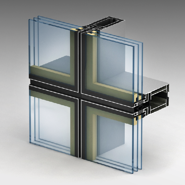 ALT EF65 Structural-Glazing-Elementfassade | Alutech