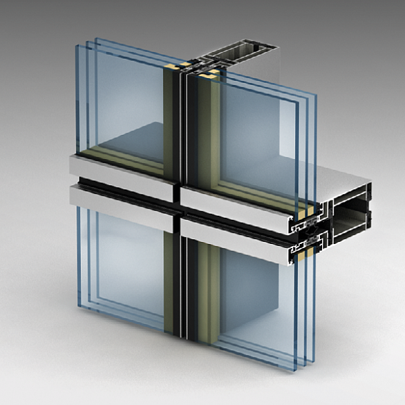 ALT EF65 HL «Horizontal line» unitized curtain wall