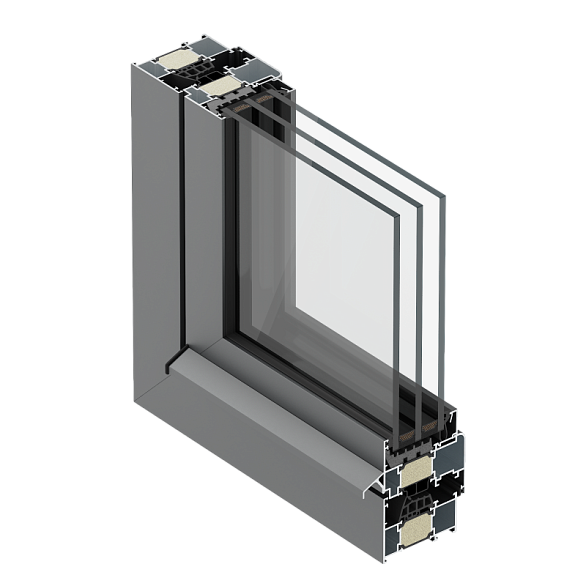 Классическое окно с термоизоляцией ALT W72 W