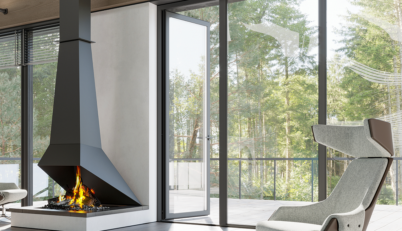 Открывание внутрь