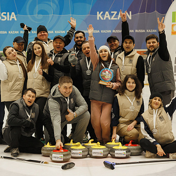 Игра в керлинг для участников рынка архитектуры и строительства Казани